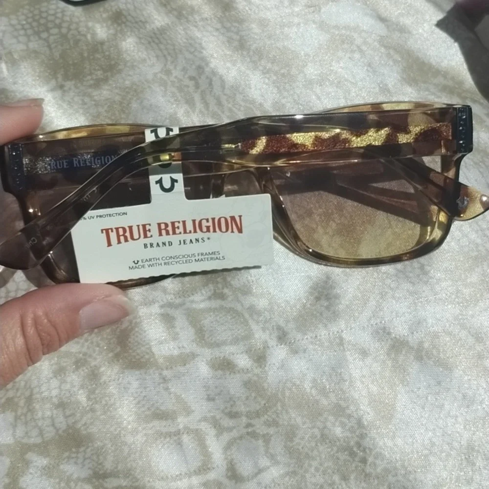 True Religion Tortoiseshell Sunglasses with Brown Gradient Lenses